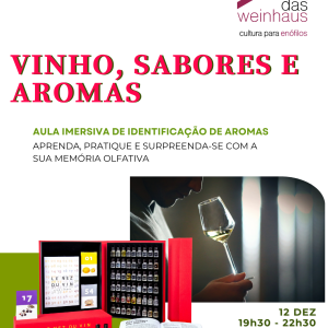 VINHO, SABORES E AROMAS | Aula sensorial imersiva