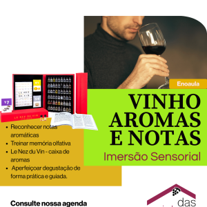 VINHO, SABORES E AROMAS | Aula sensorial imersiva